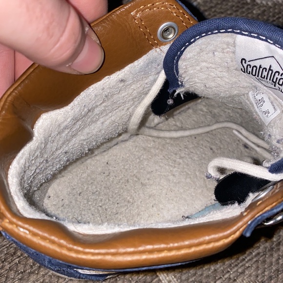 Blue Suede Vans with Sherpa Lining Size 10 - Picture 5 of 10